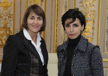 Scurit des biens culturels - Mme Rachida DATI et Mme ALBANEL - Crdits Photos : Caroline MONTAGNE